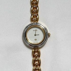 gucci vintage interchangeable watch silver BEZEL ONLY